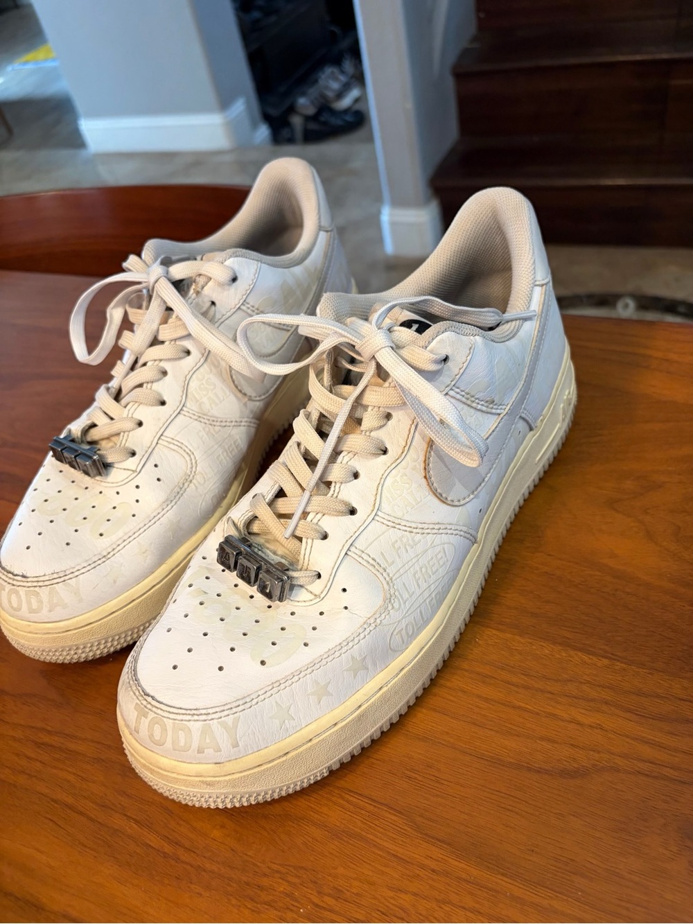 Nike Air Force 1 ‘07 Premium 1-800 Toll Free CJ1631-100 Men’s Size 10 White Rare